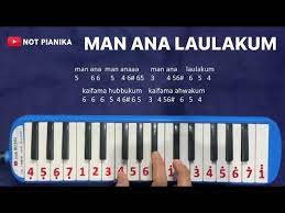 NOT PIANIKA MAN ANA LAULAKUM - Tutorial Not Angka Melodica Sholawat - YouTube