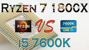 The ryzen 7 1800x is amd's flagship ryzen cpu. Ryzen 7 1800x Vs I5 7600k Benchmarks Gaming Tests Review And Comparison Ryzen Vs Kaby Lake Youtube