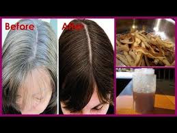 By the age of 50, around half of the population has significant loss of colour. White Hair To Black Permanently In 7 Days With Potato Peel Magical Remedy For Grey White Hair Yout Grey Hair Remedies Remedy For White Hair Hair Dye Tips