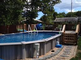 Semi Inground Brothers 3 Pools Pool Above Ground Pool Decks Backyard Pool