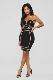 Gigi Bodycon Dress Black Gold Bodycon Dress Semi Formal Bodycon Dresses Bodycon Dress Formal