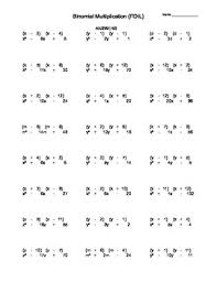 From counting to solving, addition to division, number problems to word problems, find it these worksheets are perfect for teachers and parents who want to give kids more math practice. Multiplying Binomials Foil Practice Worksheet Answers Promotiontablecovers