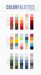 There Are Three Basic Types Of Palettes Warm Mixed And Cool Color Palette Warm Colors Color Inspiration