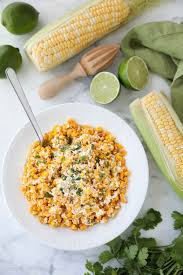 May 05, 2020 · this mexican street corn recipe is a common mexican street food that is made by grilling corn on the cob and then coating it with a mixture made up of mayonnaise, sour cream, cotija cheese, chile powder, and lime. Mexican Street Corn Salad Esquites
