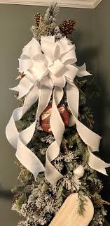 The Vanna White Oversized Christmas Tree Topper Bow Xl Christmas Tree Bows Christmas Tree Topper Bow Tree Topper Bow