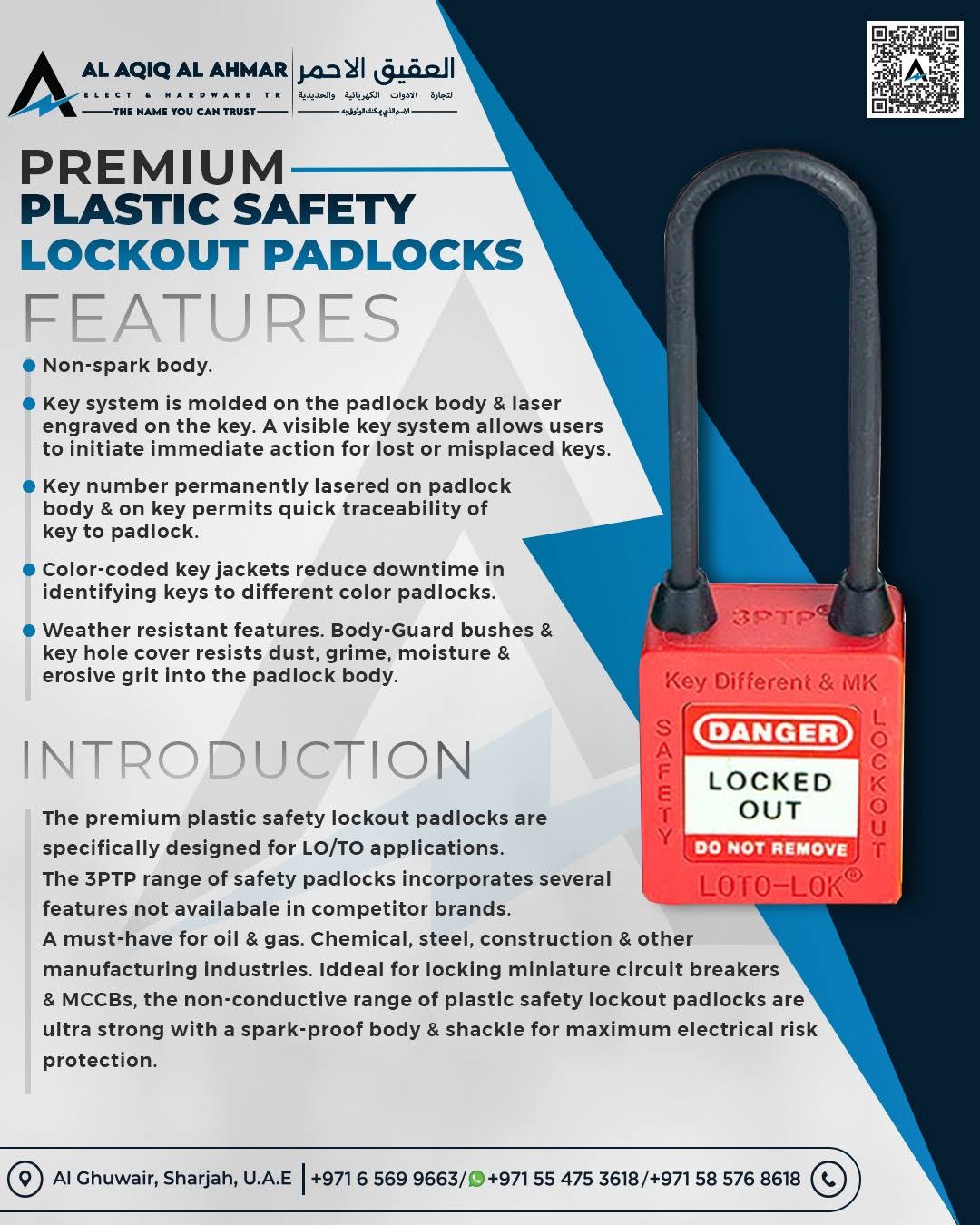 LOTO SAFETY LOCKOUT PADLOCK PVC SHACKLE product image
