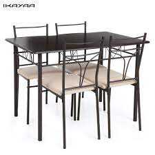 Maybe you would like to learn more about one of these? Ikayaa Us Fr Stock 5pcs Modern Metal Frame Kitchen Table Chairs Set For 4 Person Furniture 120kg Capacity Dining Room Sets Table Chair Kitchen Tablemodern Dining Room Sets Aliexpress