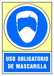 Senal Uso Obligatorio De Mascarilla Carteles De Seguridad Colores De Seguridad Planisferio Con Nombres