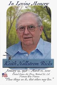 Keith Hallstrom Ricks Obituary (2020)