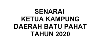 Dengan bertukarnya kerajaan baru, pengerusi jkkk yang. Senarai Penghulu Dan Ketua Kampung Batu Pahat Sana Sini Facebook