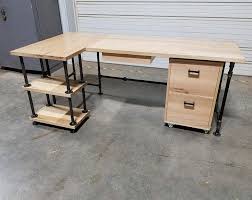 Industrial Adjustable Drafting Table Etsy In 2020 L Shaped Desk Desk Cheap Office Furniture