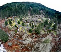 Se sublimity, or 97385 park: Silver Falls State Park Campground Aerial Shot Riveted