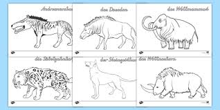 Tiere In Der Steinzeit Ausmalbilder Teacher Made