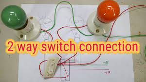 Change out light switch from single switch to double. Two Light One Switch Connection 2 Way Switch Two Way Switch Wiring Diagram Youtube
