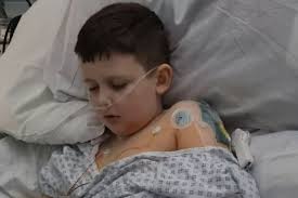 Teesside mum shares horrifying moment son's lips, arms and legs turned blue  as he battled pneumonia