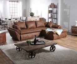 Dreisitziges weiches braunes sofa auf weissem hintergrund 3d. Couch Loana Braun 275x185 Cm Ecksofa Schlaffunktion Ottomane Variabel Ebay