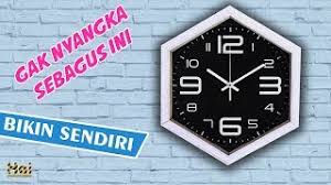 Wow Keren Bikin Jam Dinding Unik Cuman Dari Kardus Bekas Diy Wall Clock From Cardboard Youtube