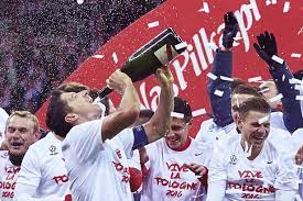 Robert lewandowski celebration during the fifa 2018 world cup qualifier between poland and montenegro on october 8, 2017 in warsaw, poland. Robert Lewandowski Reported To Police After Drinking On The Pitch During Poland S Euro 2016 Celebrations Mirror Online