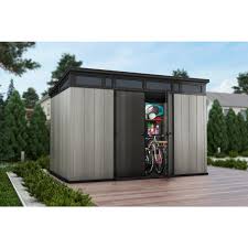 I had been keeping my eye on this shed for a long time. Keter Artisan 11x7 Large Outdoor Storage Garden Shed Deco Grey Anthracite Buy Plastic Sheds 7290112631121