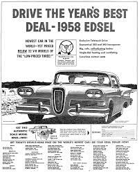 Plan59 Old Newspaper Ads 1958 Edsel Edsel Edsel Ford Automobile Advertising