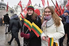 The gediminas family is the most prestigious of all lithuanian families. Vilnius Lithuania February 16 Unidentified People Gathered With Flags In A Natonal Celebration For The Day Of Independence Of Lithuania On February 16th 2018 In Vilnius Lithuania Stock Photo Picture And
