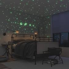 Glow In Dark Stars And Planets Supernova 8 Realistic Planets And 40 Glowing Stars 3d Planetarium Gift Home Decor Accessories Home Decor Bedroom Decor