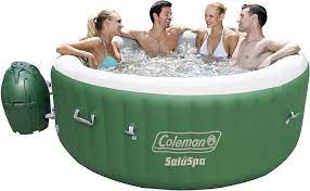 Portable foldable bathtub bathroom shower bath tub spa soaking bucket 6 style uk. Coleman 90363e Saluspa Inflatable Hot Tub Spa Pack Of 1 Green White Buy Online At Best Price In Uae Amazon Ae
