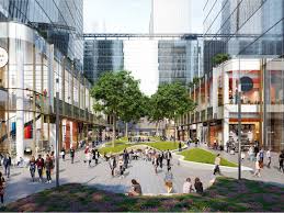 Another Massive Multi Restaurant Venue Is Opening Near Hudson Yards Piazza Architecture Plaza Design Urban Design Architecture