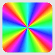 Colorful Bright Rainbow Personalized Square Sticker Zazzle Com In 2021 Rainbow Wallpaper Rainbow Colors Art Rainbow Art