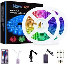 Amazon Com Led Strip Lights 32 8ft Color Changing Leds String Lights With Smd 5050 Rgb Led Light Strip 10m 300 Leds And 44 Keys Ir Control For Home Bedroom Kitchen Gardern Hotel Gym And