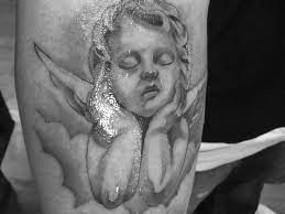 Infant Guardian Angels Tattoo Neck Tattoos For Men Tattoo Rosen Steampunk Tattoo Love Tattoo Quotes Baby Angel Tattoo Neck Tattoo Girl Neck Tattoos
