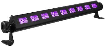 Amazon Com 9 Led Black Light Gohyo 27w Led Uv Bar Glow In The Dark Party Supplies For Christmas Blacklight Party Birthday Wedding Stage Lighting Material Metal Iron Musical Instruments