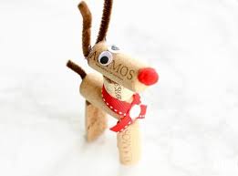 How to make cork decorations. Diy Reindeer Wine Cork Ornaments Modern Mom Life