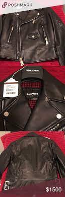 Dsquared2 Leather Bomber Jacket Sz 38 Women S Leather Bomber Jacket Leather Bomber Clothes Design