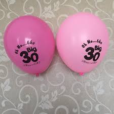Maybe 10 years off your age? 12ct Hot Pink Fuchsia 30 Latex Balloons Female Mother Happy Age 30th Birthday Party Decoration Supplies Supplies Party Aliexpress