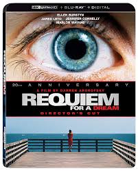 Requiem for a dream is a 2000 american psychological drama film directed by darren aronofsky and starring ellen burstyn, jared leto, jennifer connelly, and marlon wayans. Usa Requiem For A Dream 4k Blu Ray Slipcover Usa Hi Def Ninja Pop Culture Movie Collectible Community