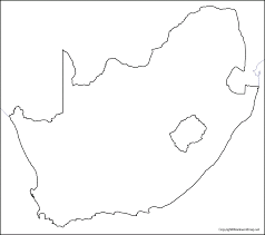 White outline printable africa map with political labelling. Printable Map Of South Africa Pdf