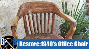 restoring a vintage 1940's office chair