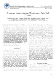 Normally underground cables using transmits the power. Pdf Design And Implementation Of Underground Cable Fault Detector