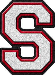 Presentation Alphabets White Amp Cardinal Red Varsity Letter S Varsity Letter Letter S Lettering