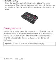 When i order an unlock code for my lg 840g, what will i receive? English Espanol User Guide Lg 840g Pdf Free Download