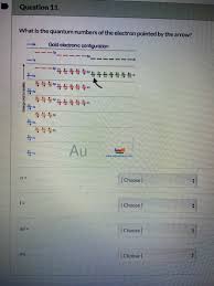 Maybe you would like to learn more about one of these? Question 11 What Is The Quantum Numbers Of The Chegg Com