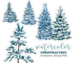 Watercolor Snowy Pine Tree Clipart Pine Tree Png Christmas Etsy Christmas Tree Clipart Christmas Watercolor Watercolor Christmas Tree
