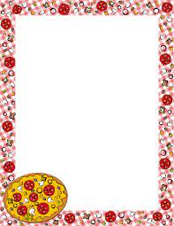 Pizza Border Clip Art Page Border And Vector Graphics Free Printable Invitations Templates Clip Art Borders Page Border