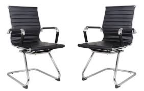 Check spelling or type a new query. Black Modern Classic Ribbed Visitors Office Chair In Vegan Leather Set Of 2 Us Office Elements