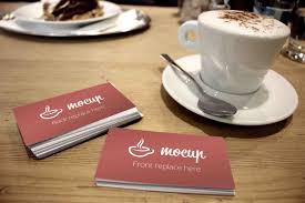 Business Card Mockup On Coffee Table