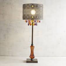 Bohemian Crystal Bronze Table Lamp Lamp Table Lamp Bohemian Lamp