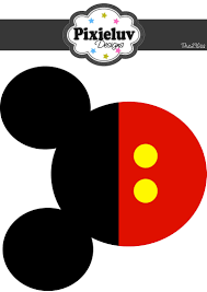 Image Result For Mickey Mouse Printable Template Invitation Cutouts Festa Mickey E Minnie Festa Infantil Mickey Festa Mickey Mouse