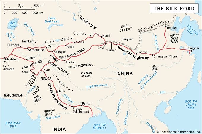 Image result for ANCIENT SILK ROAD ROUTE