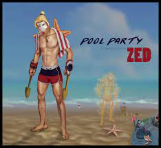 Everything you need to know about the pool party zac league of legends skin. Pool Party Zed Deviantart Pool Party Party Pool
